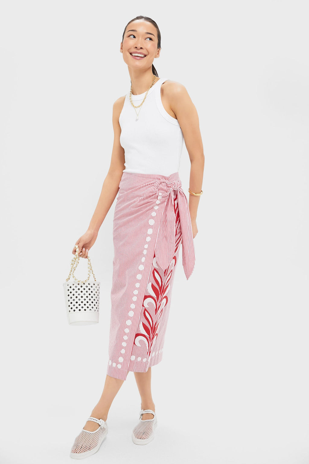 Loeffler Randall White Netted Mesh Rita Mary Janes