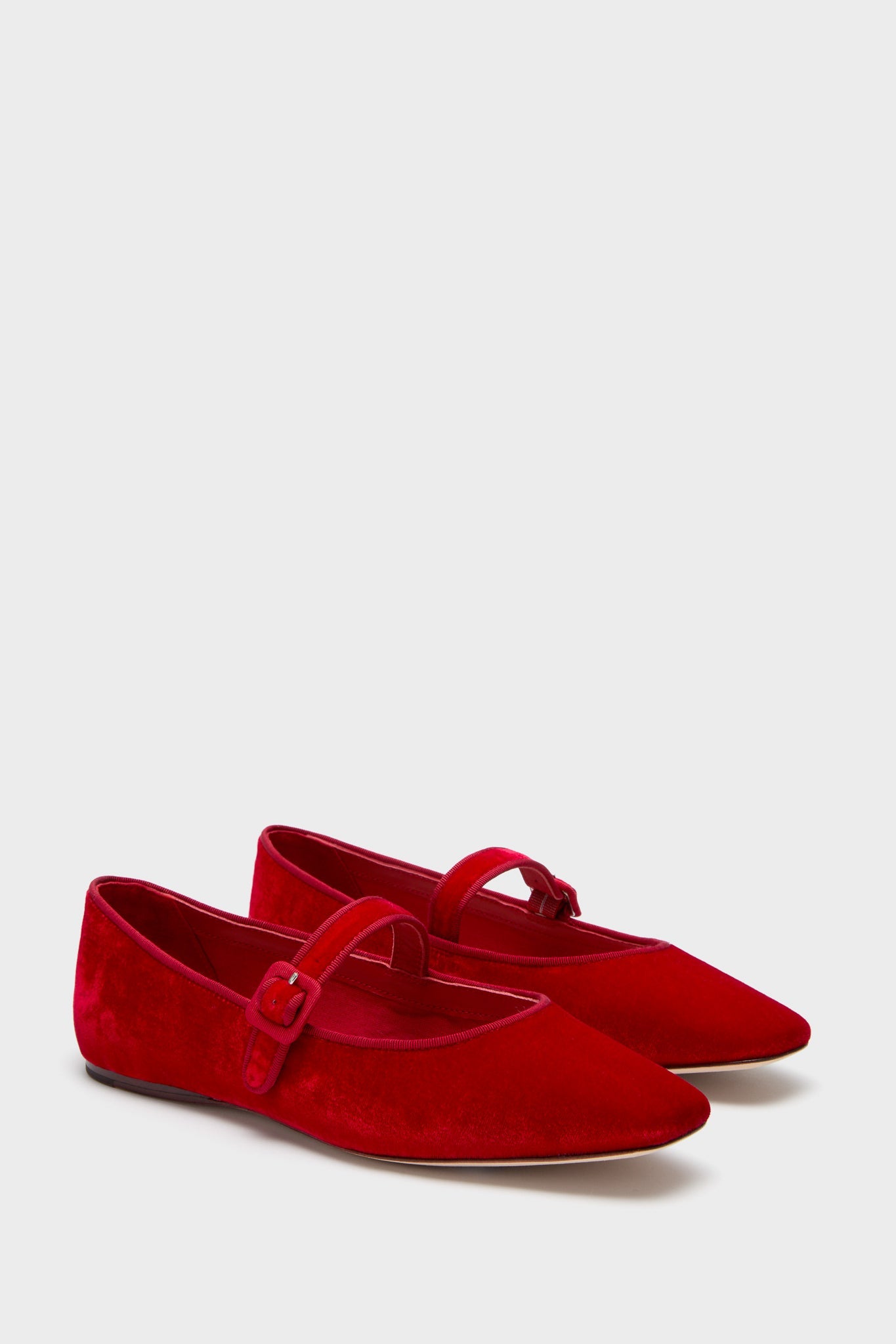 Loeffler Randall Red Velvet Ginger Mary Jane Flats