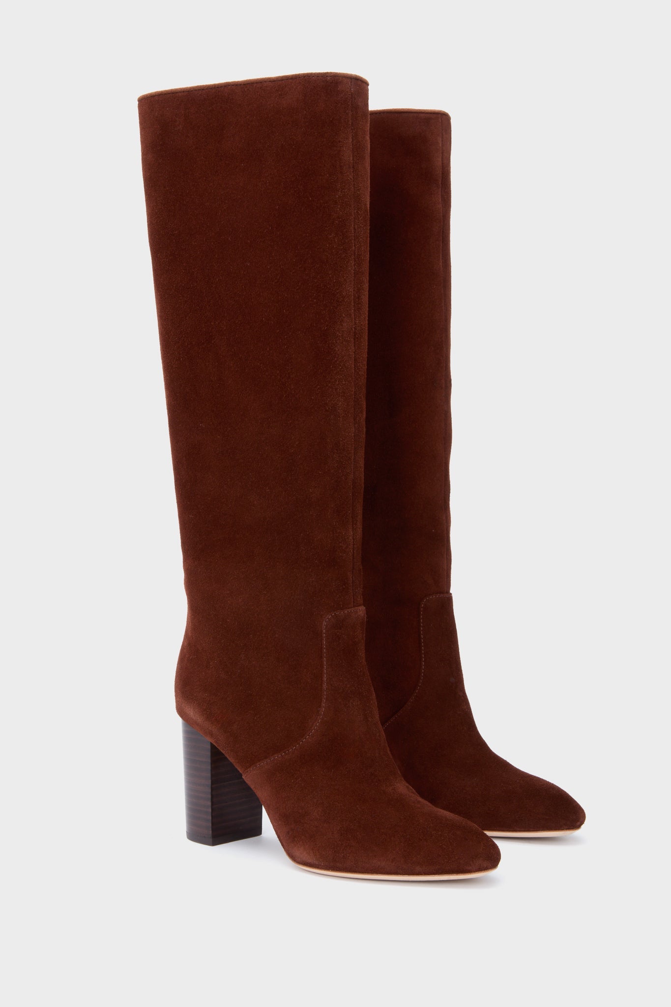Loeffler Randall Espresso Suede Goldy Boots