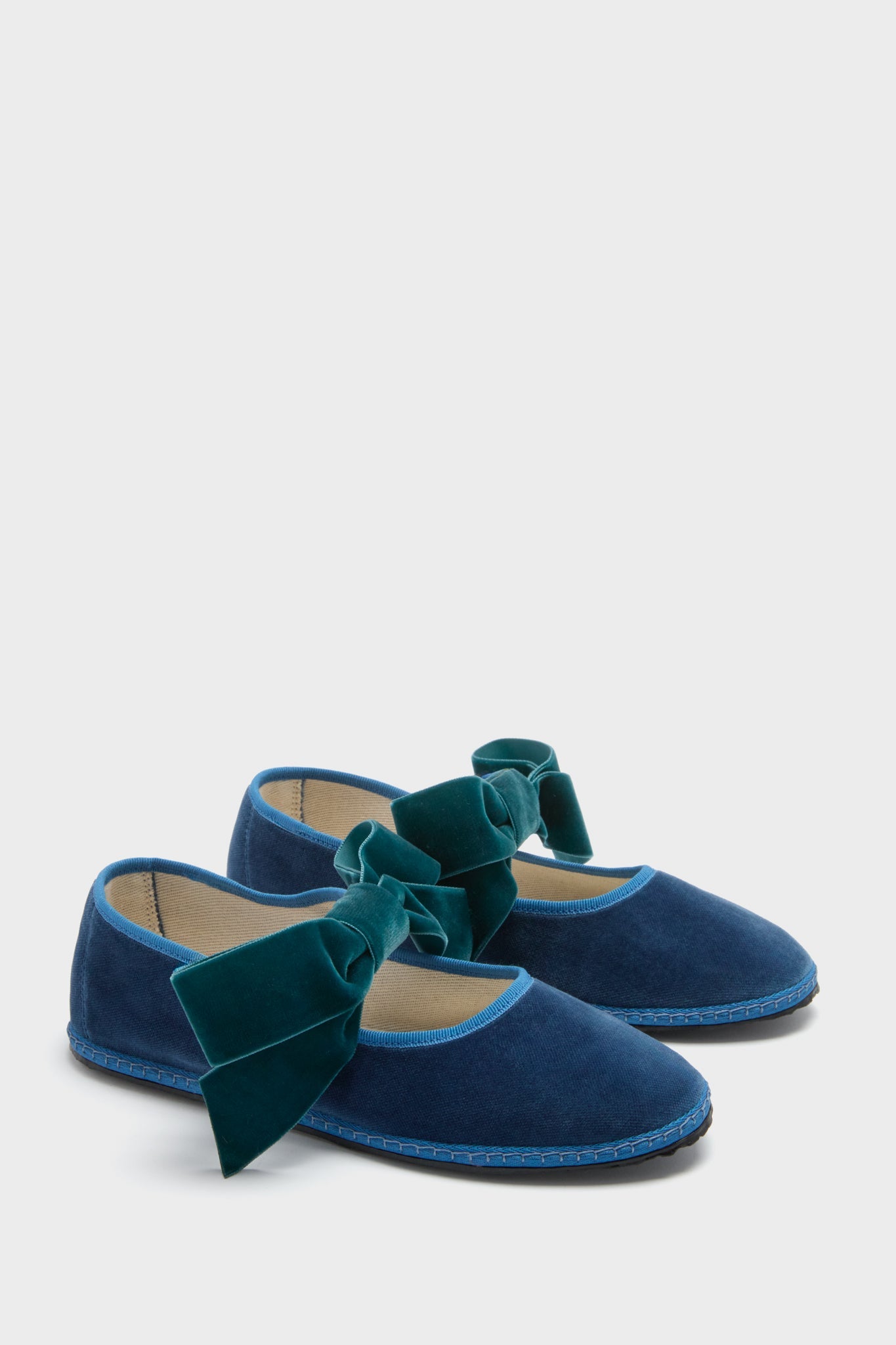  Blue Bow Strap Delfina Mary Janes