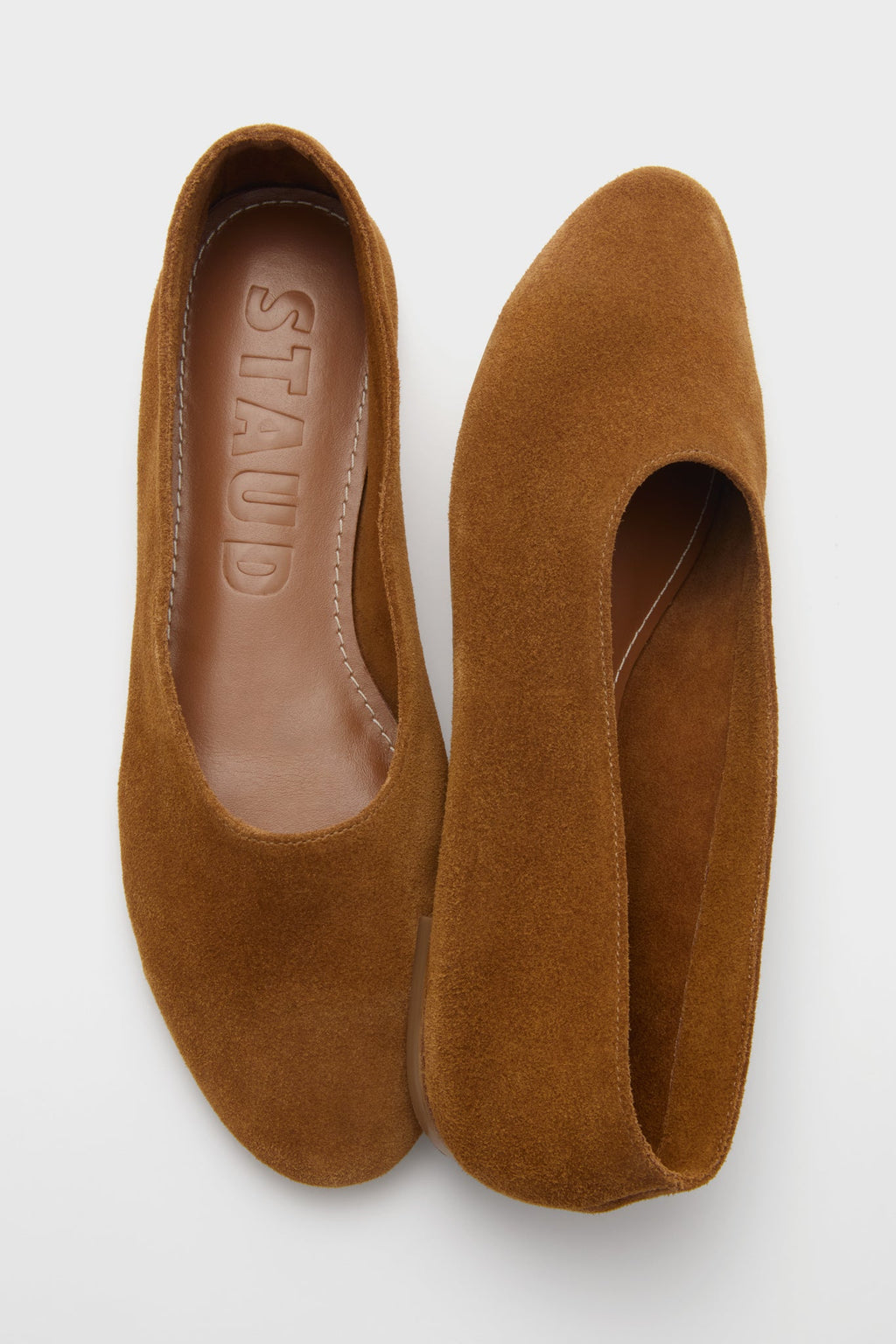 Staud Tan Alba Ballet Flat