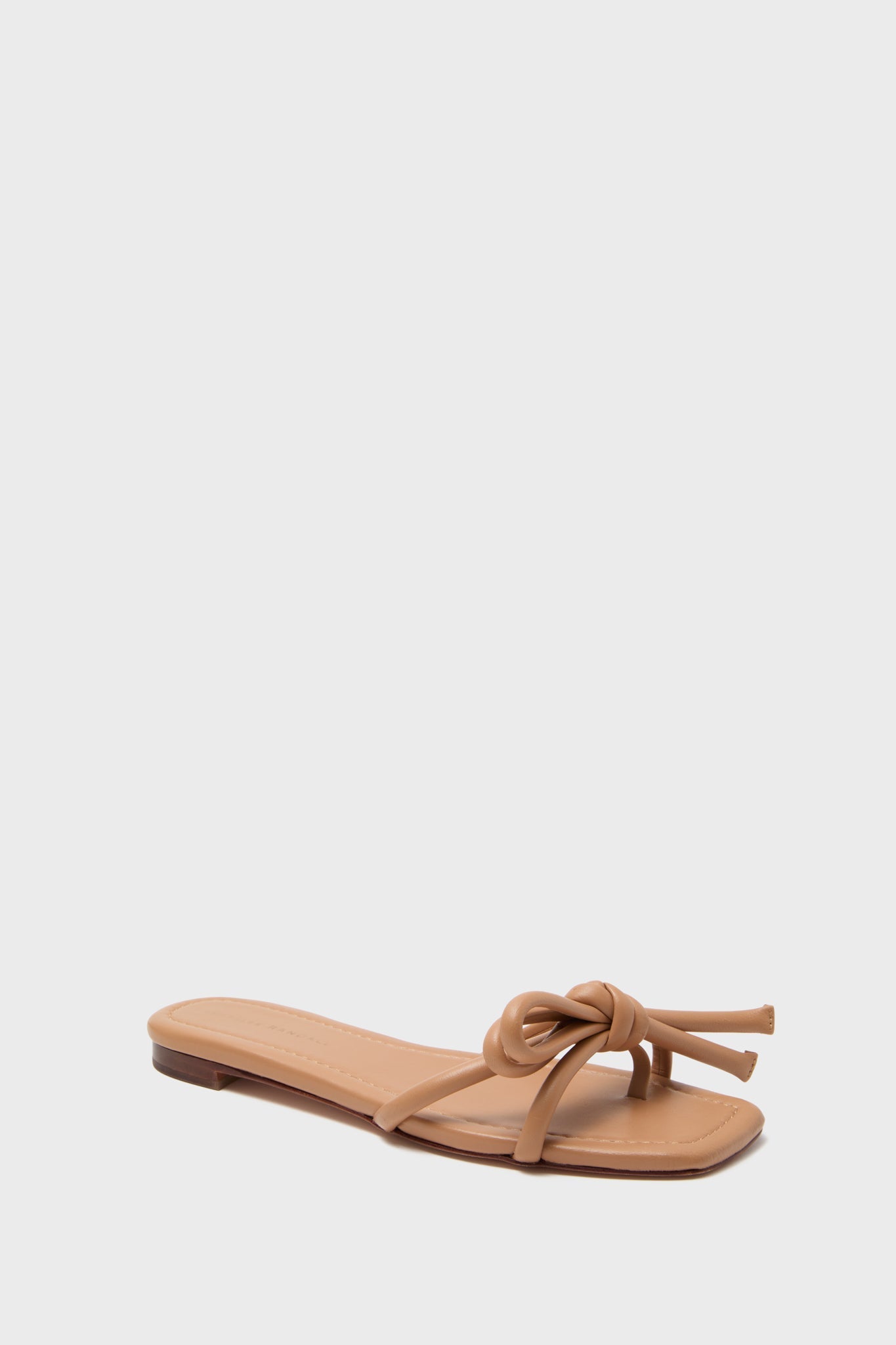 Loeffler Randall Dune Nappa Hadley Leather Bow Flat Sandal
