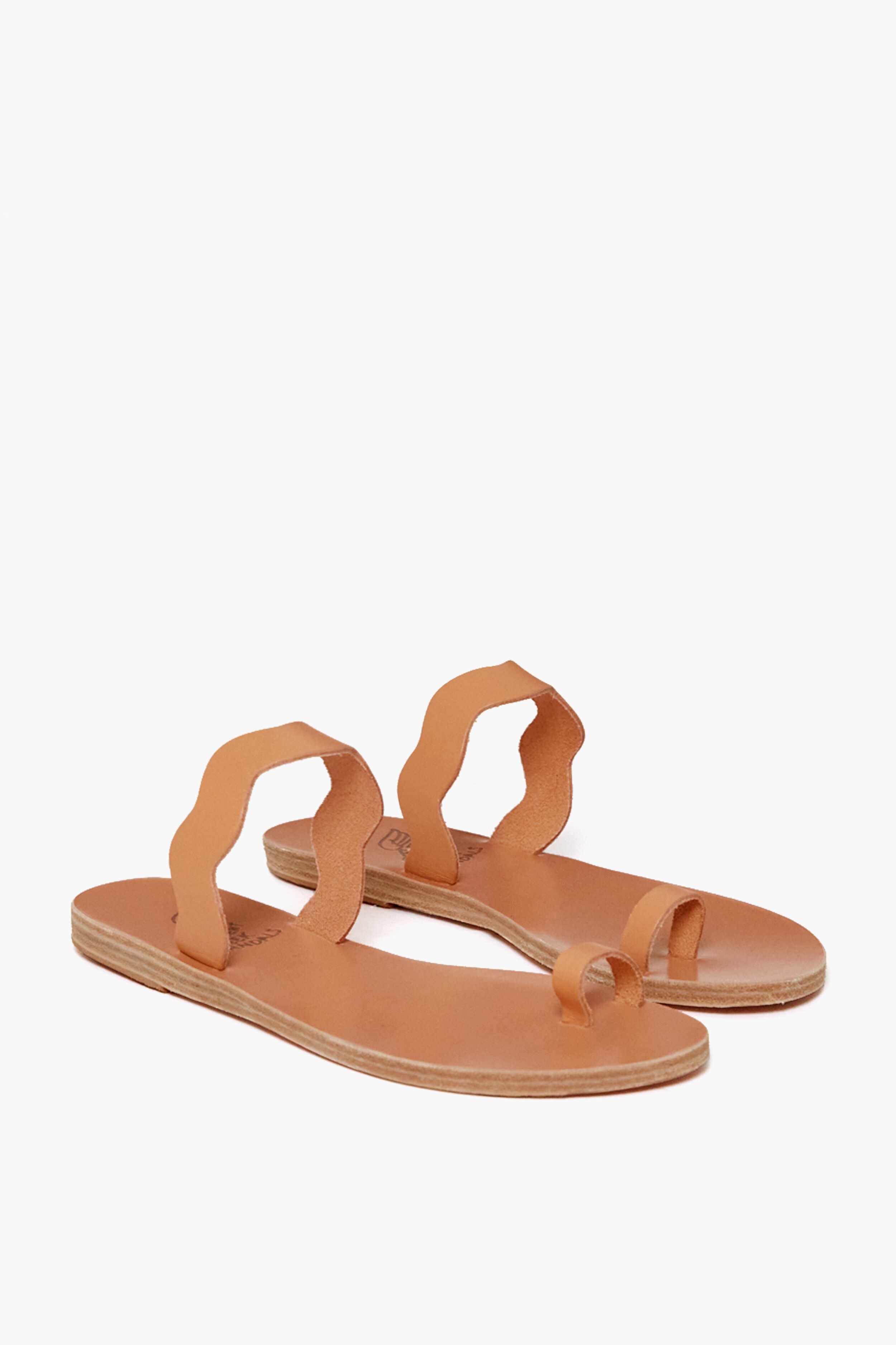 Ancient Greek Sandals Natural Thasos Sandals