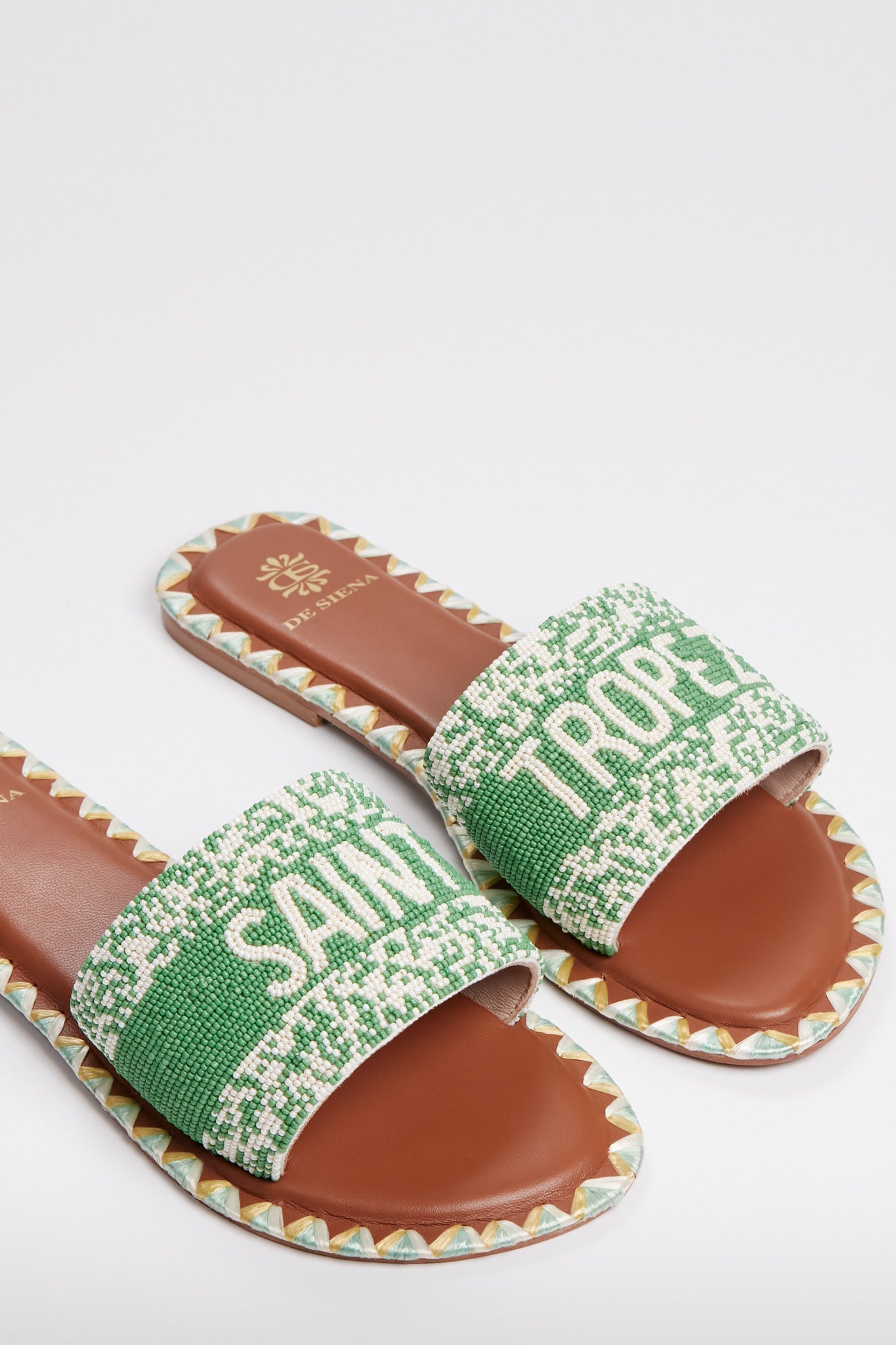  Emerald Green Saint Tropez Sandals