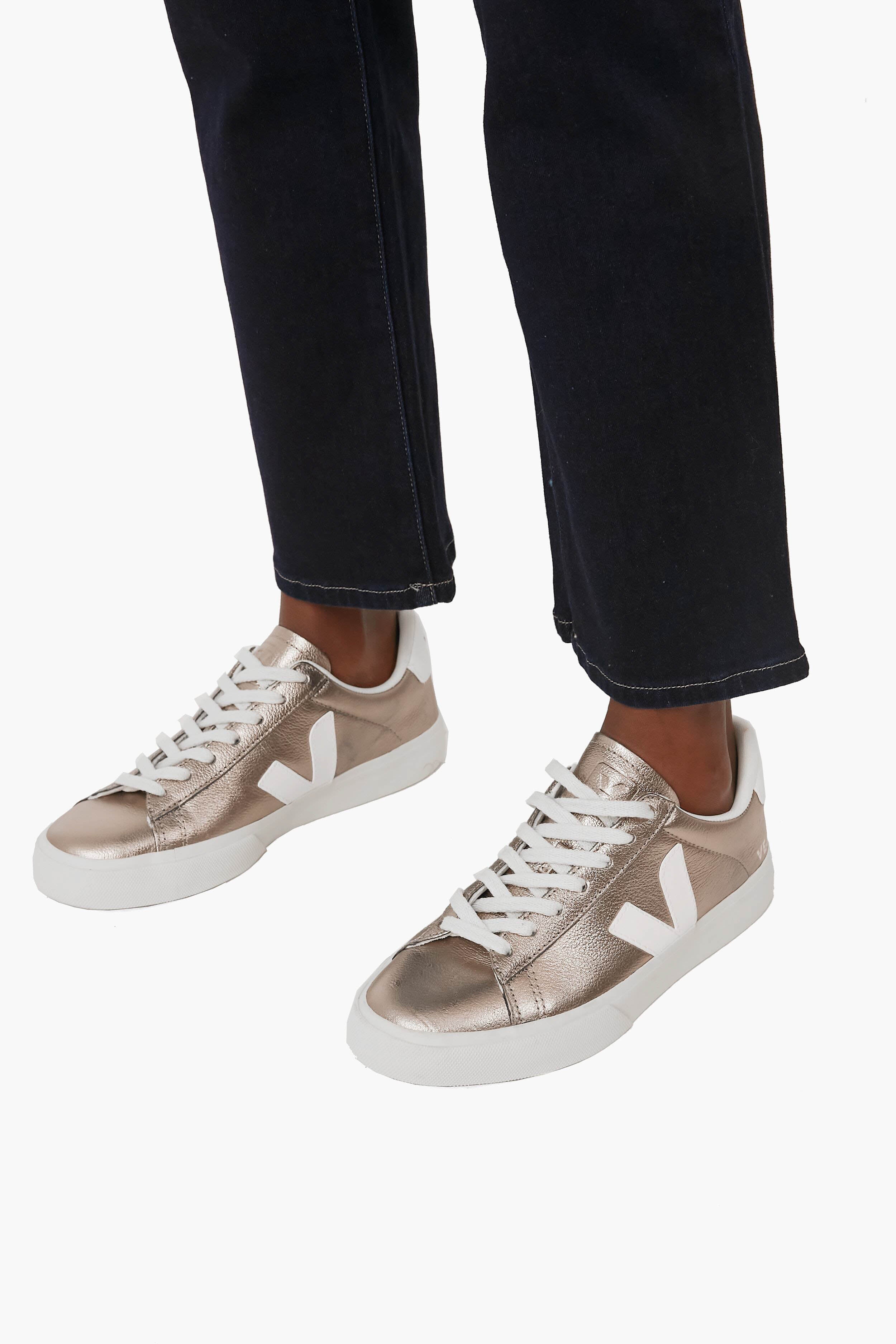 Veja Bronze White Campo Sneakers