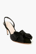Loeffler Randall Black Sylvana Pleated Knot Slingback Pumps
