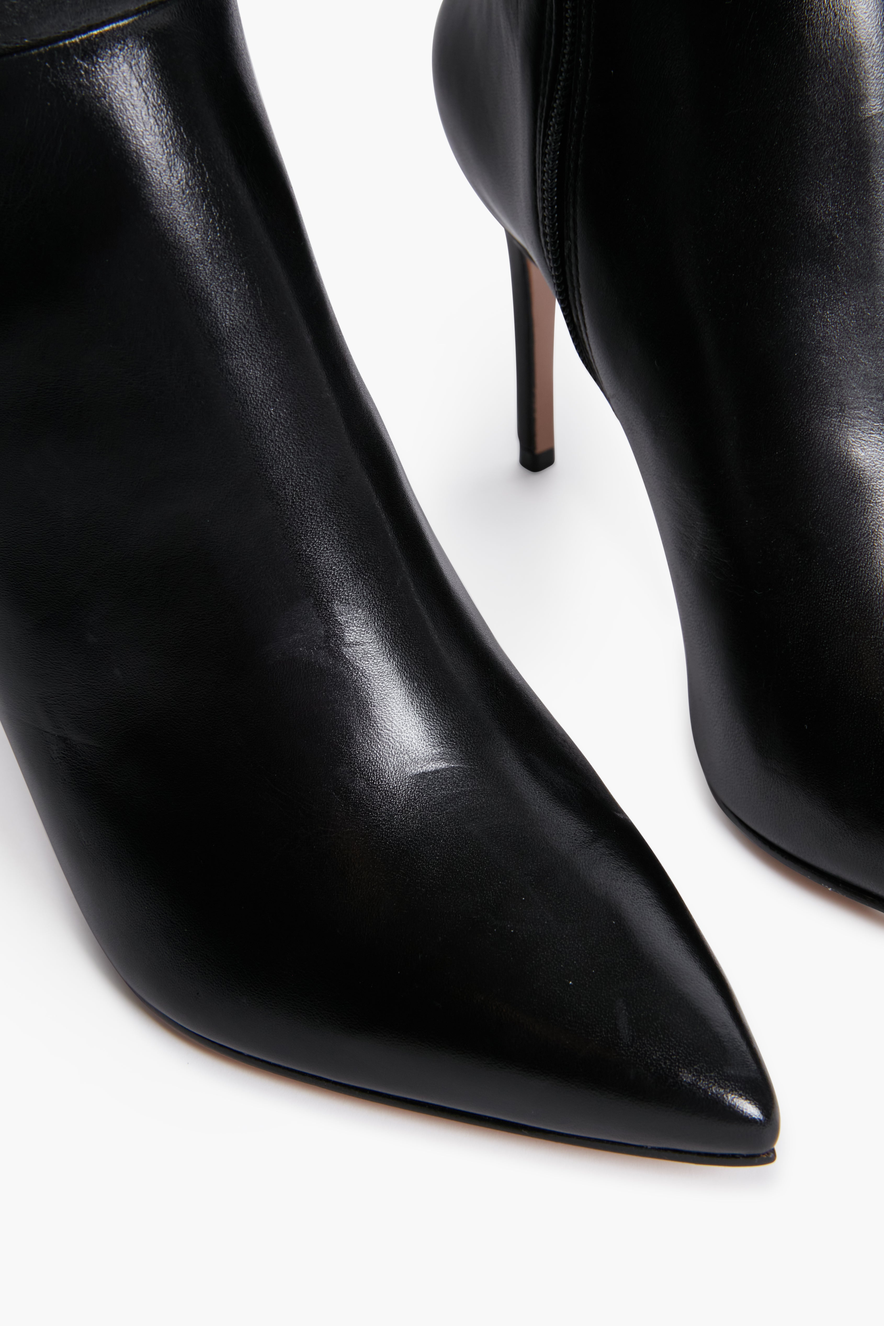 Schutz Black Mikki Up Boots