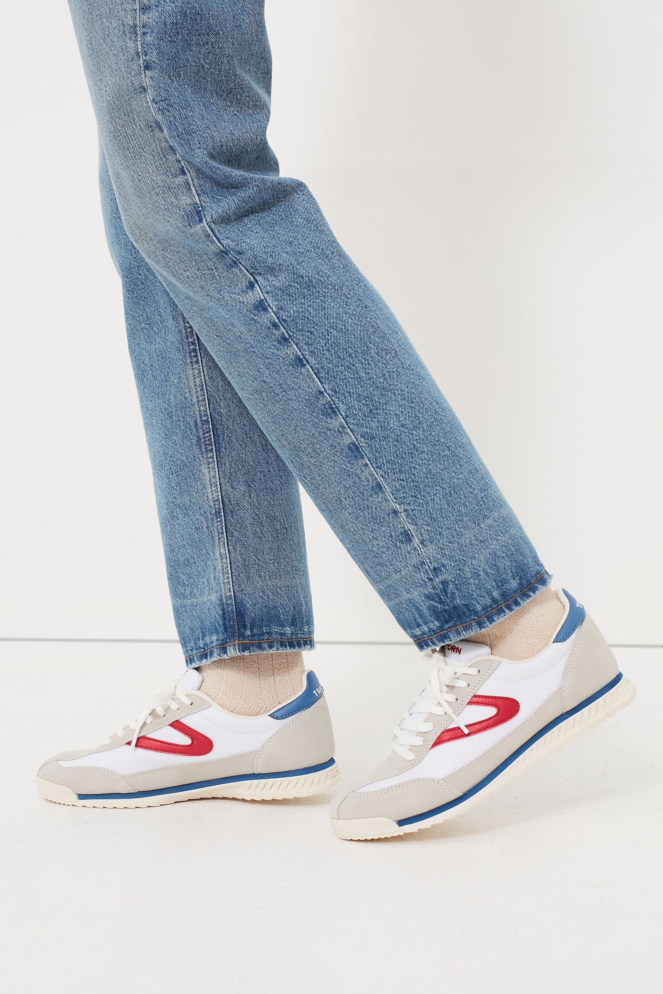 Tretorn Women's Red And Navy Rawlins Sneakers