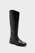  Black Leather Ryder Boots