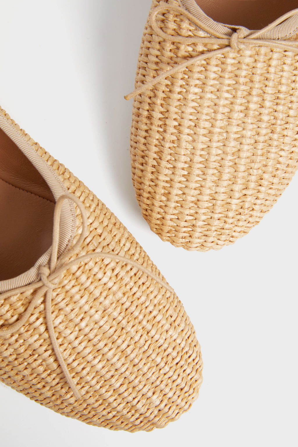 Mansur Gavriel Natural Raffia Dream Ballerina