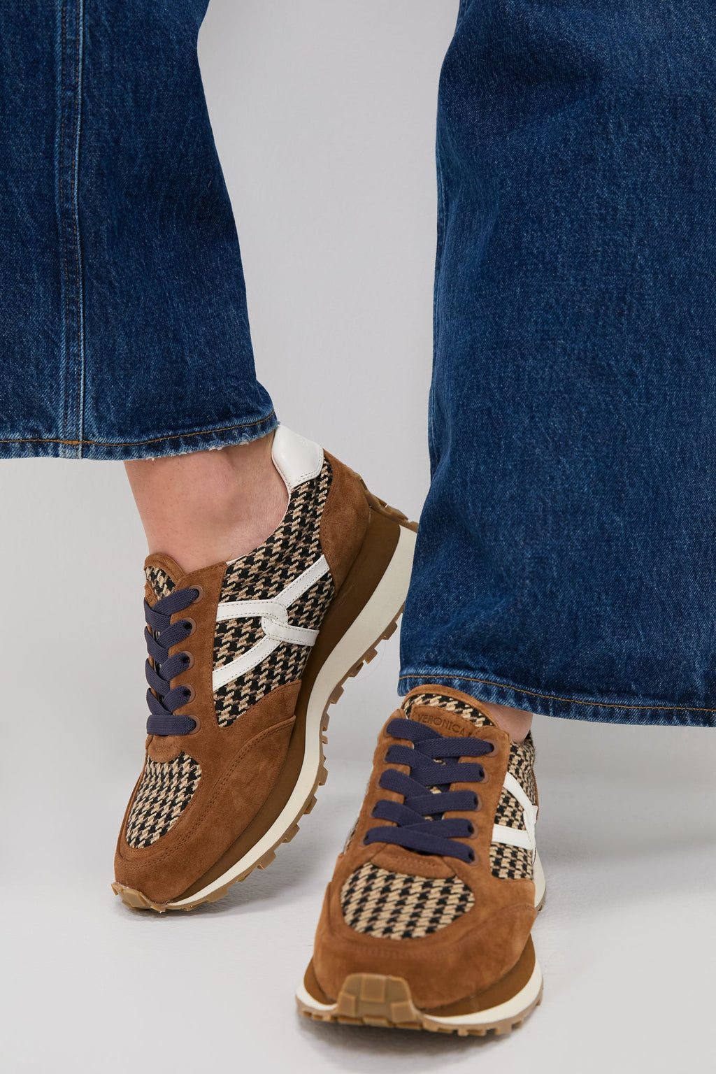 Veronica Beard Prince Of Wales Hazelwood Valentina Sneakers