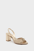  Golden Easy Clarita Block 75 Tresse Heels