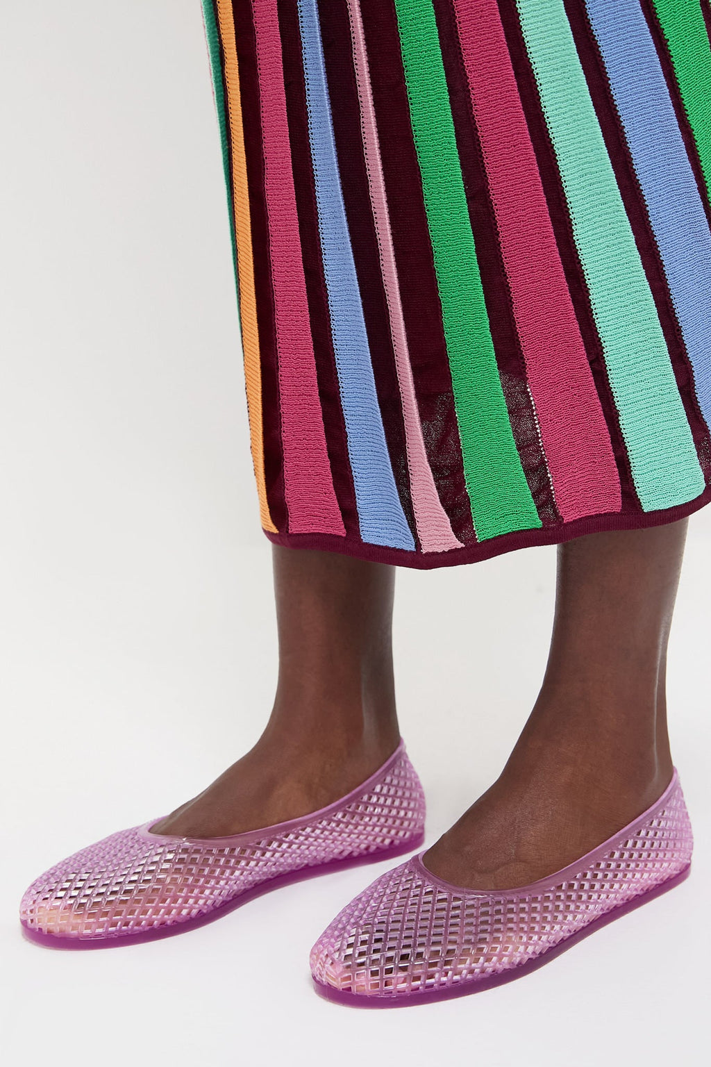 Ancient Greek Sandals Lilac Iro Jelly Flats