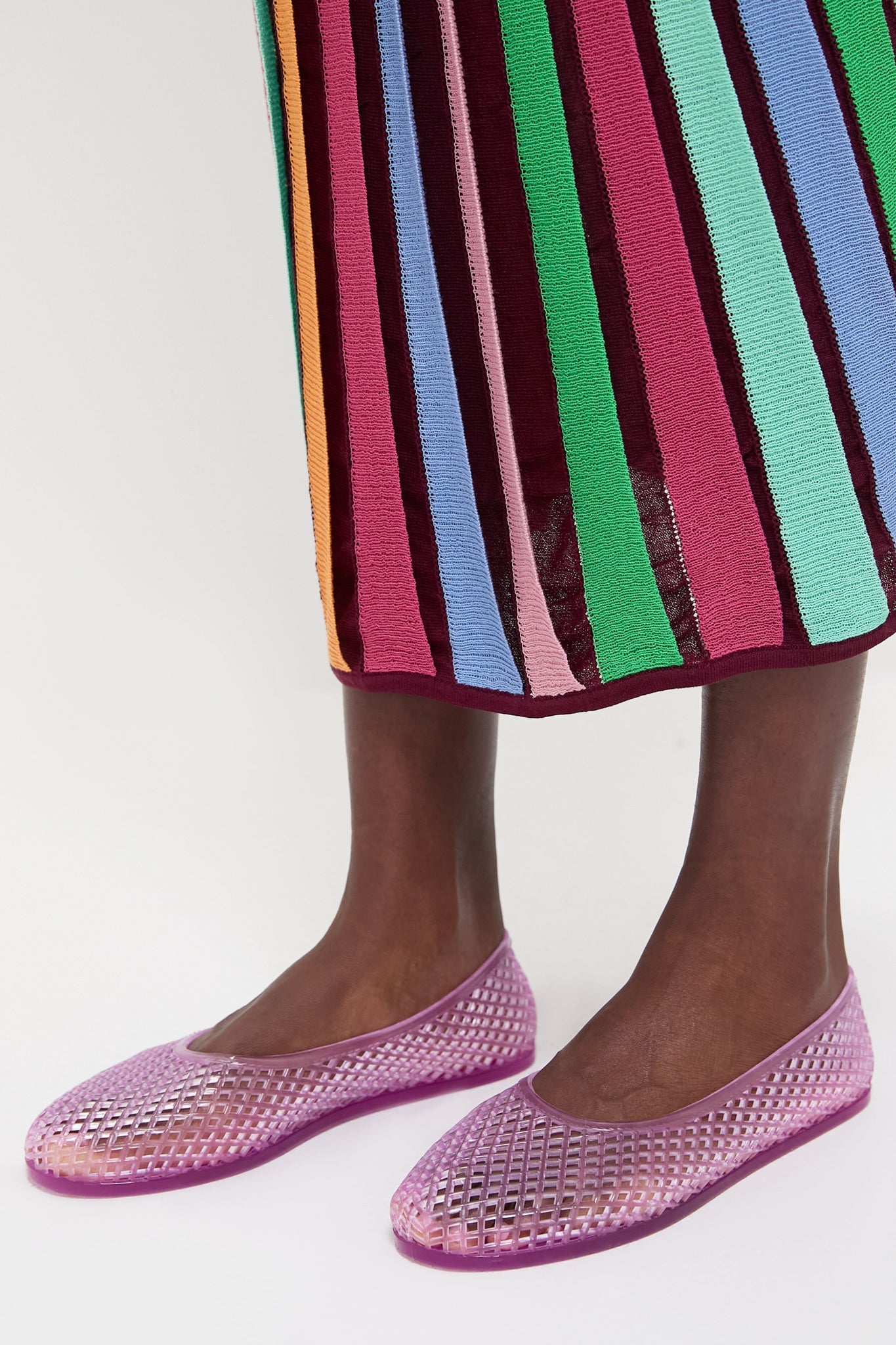 Ancient Greek Sandals Lilac Iro Jelly Flats