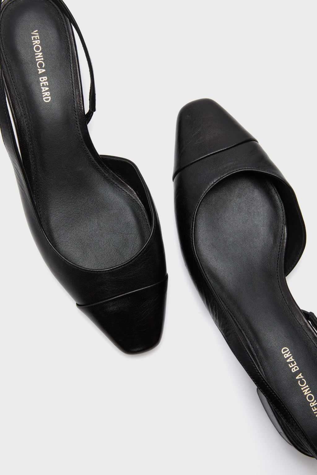 Veronica Beard Black Cecile Sling Back Flats