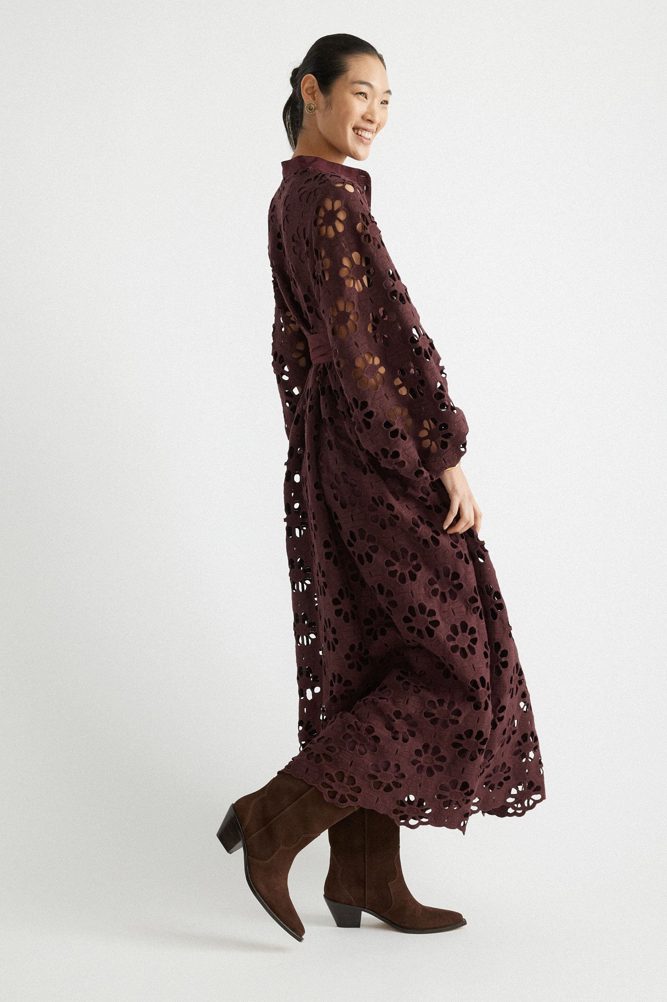  Chocolate Brown Suede Wilson Cowboy Boots