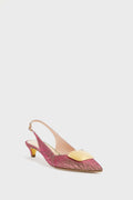  Multi Pink Ocean Lurex Misty Kitten Heels