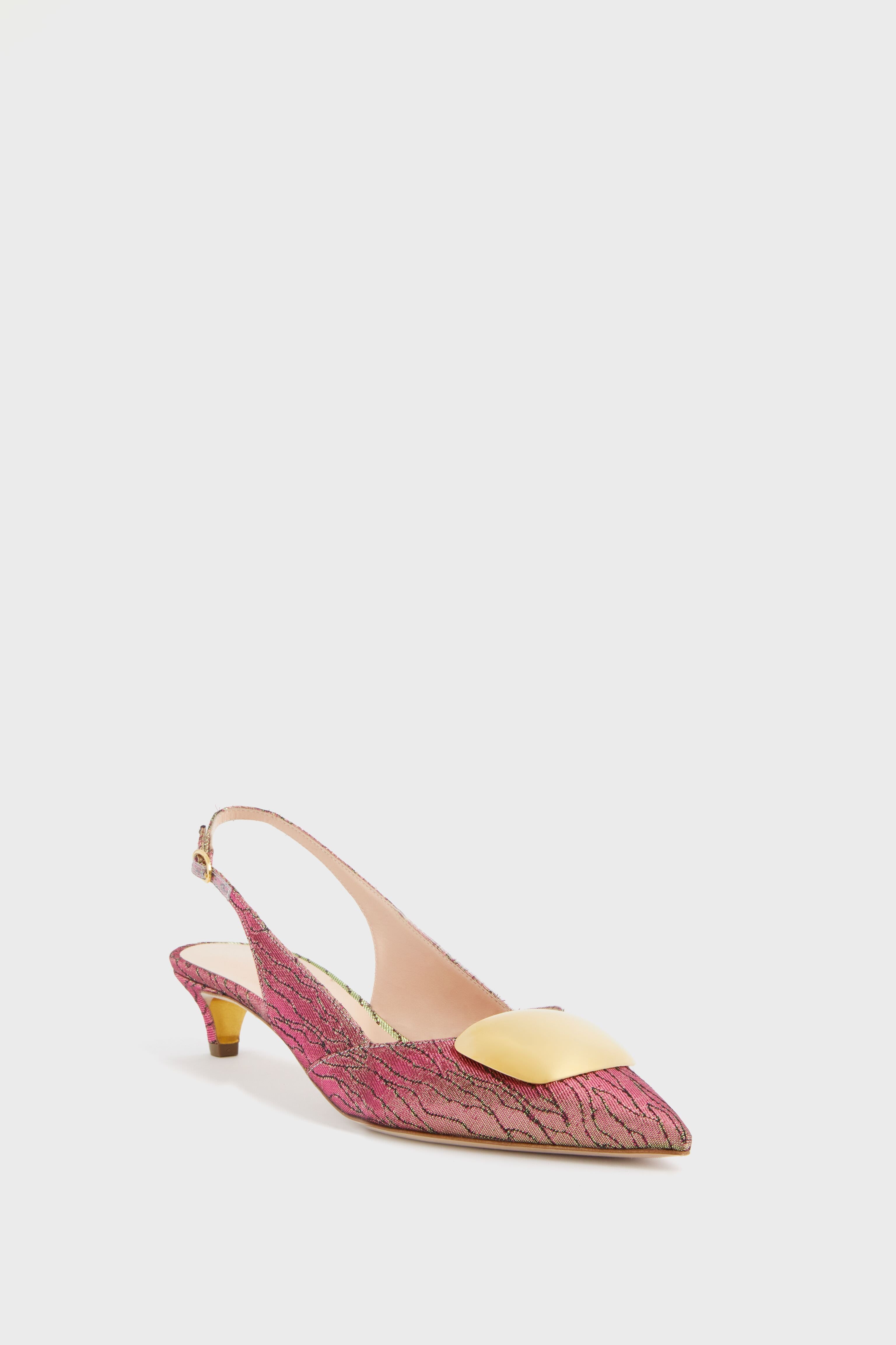  Multi Pink Ocean Lurex Misty Kitten Heels