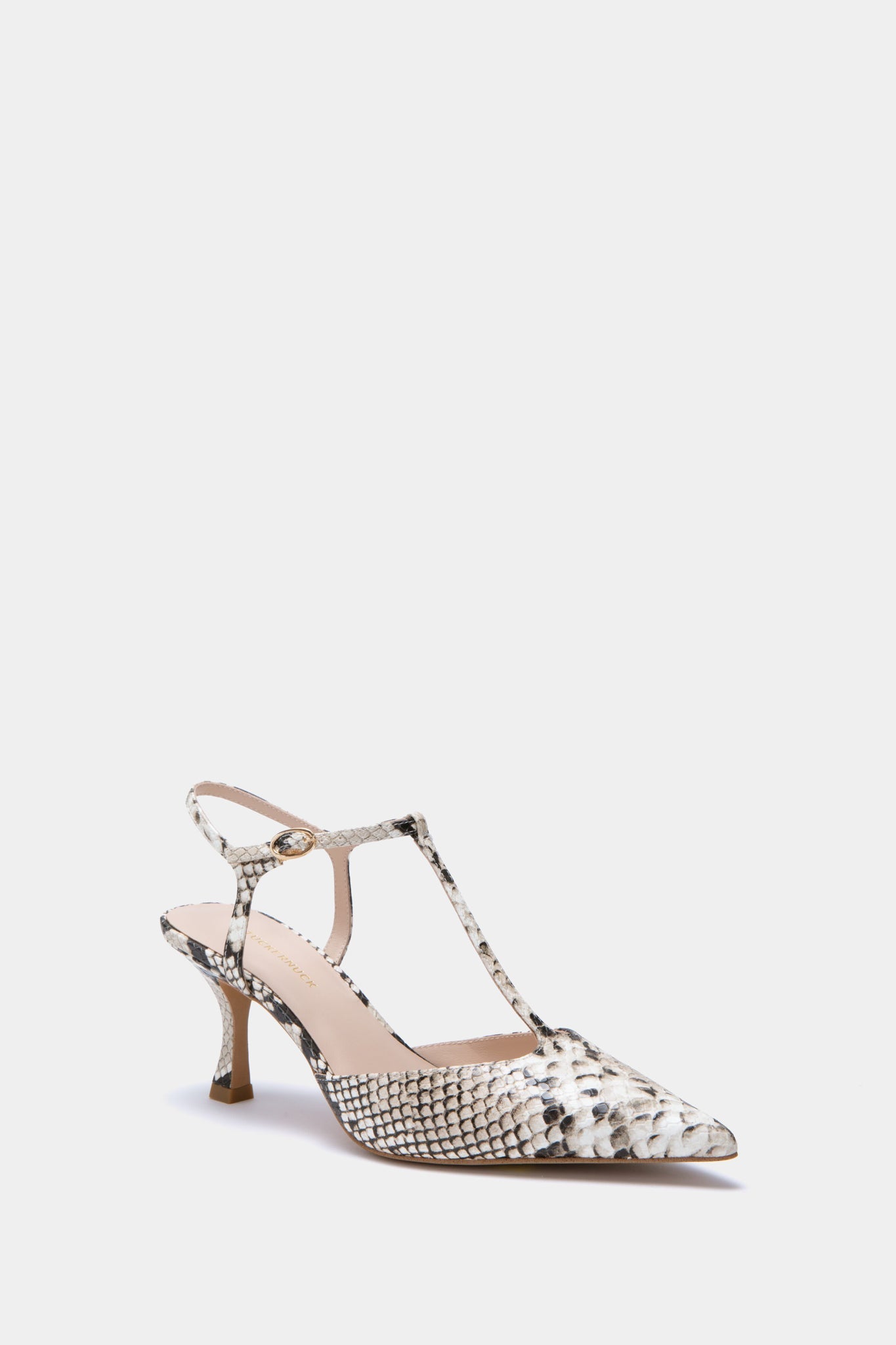  Snakeskin Leather Margot Heels