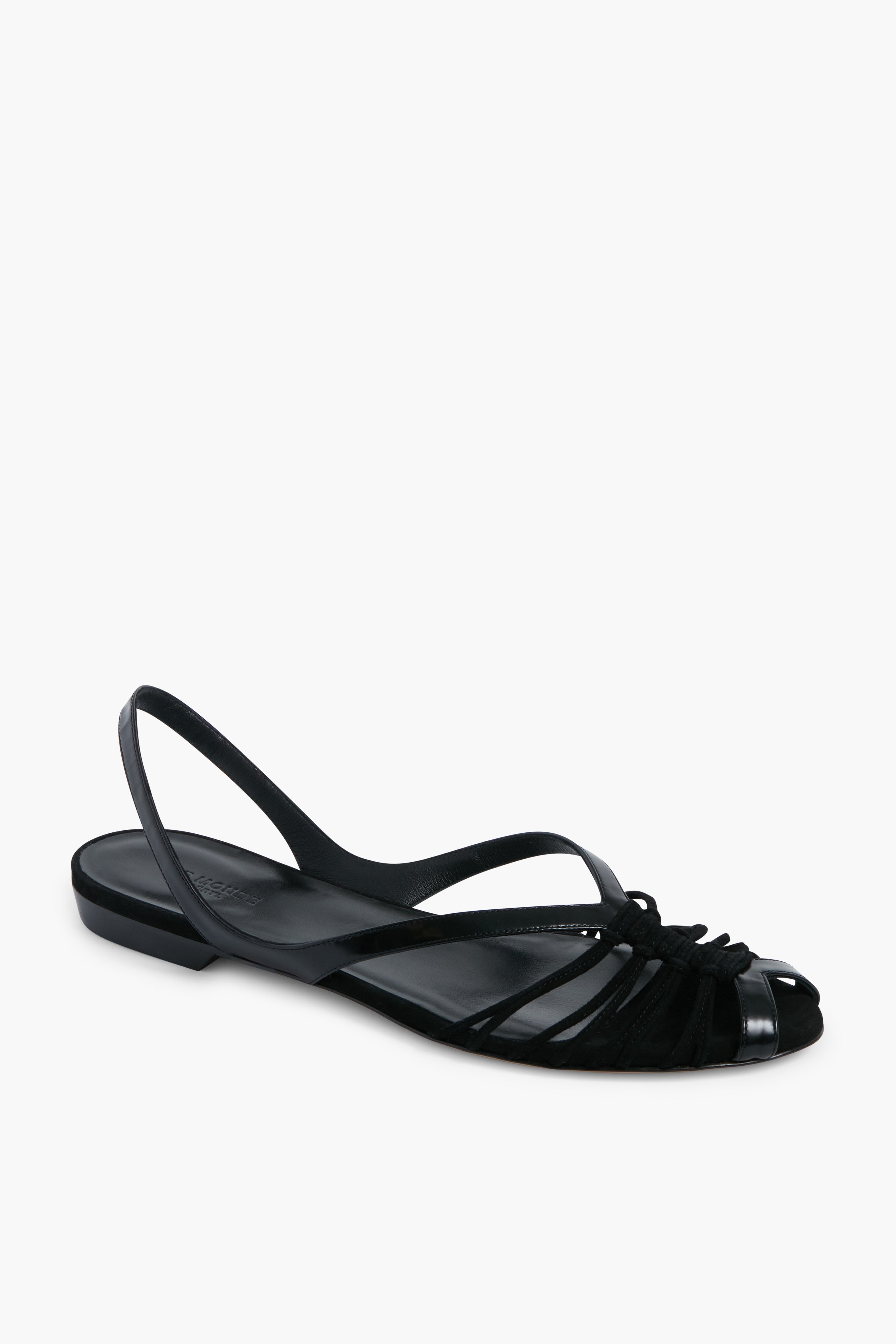  Black Cage Sandals