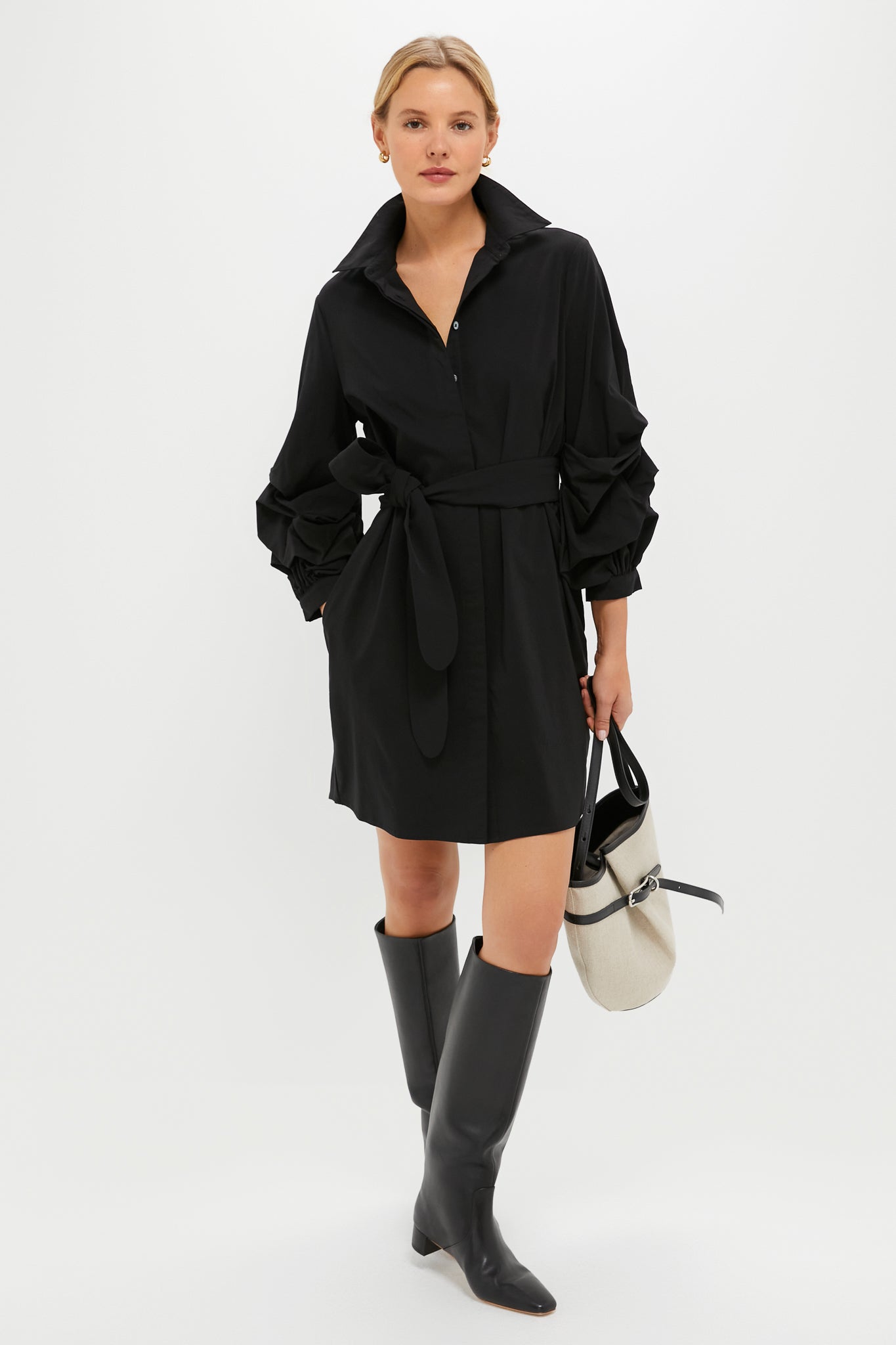 Loeffler Randall Black Soft Calf Indy Boots