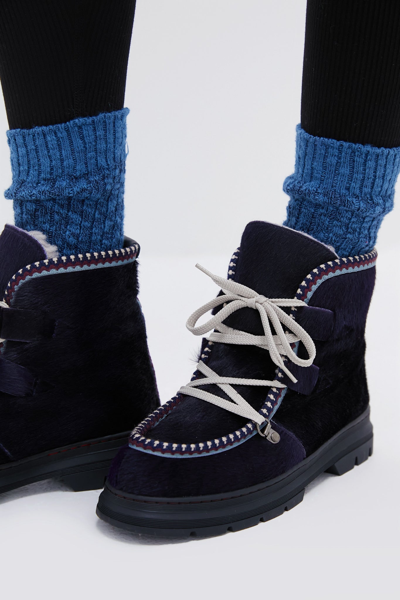  Ink Shearling Lined Incredible Pony Boots