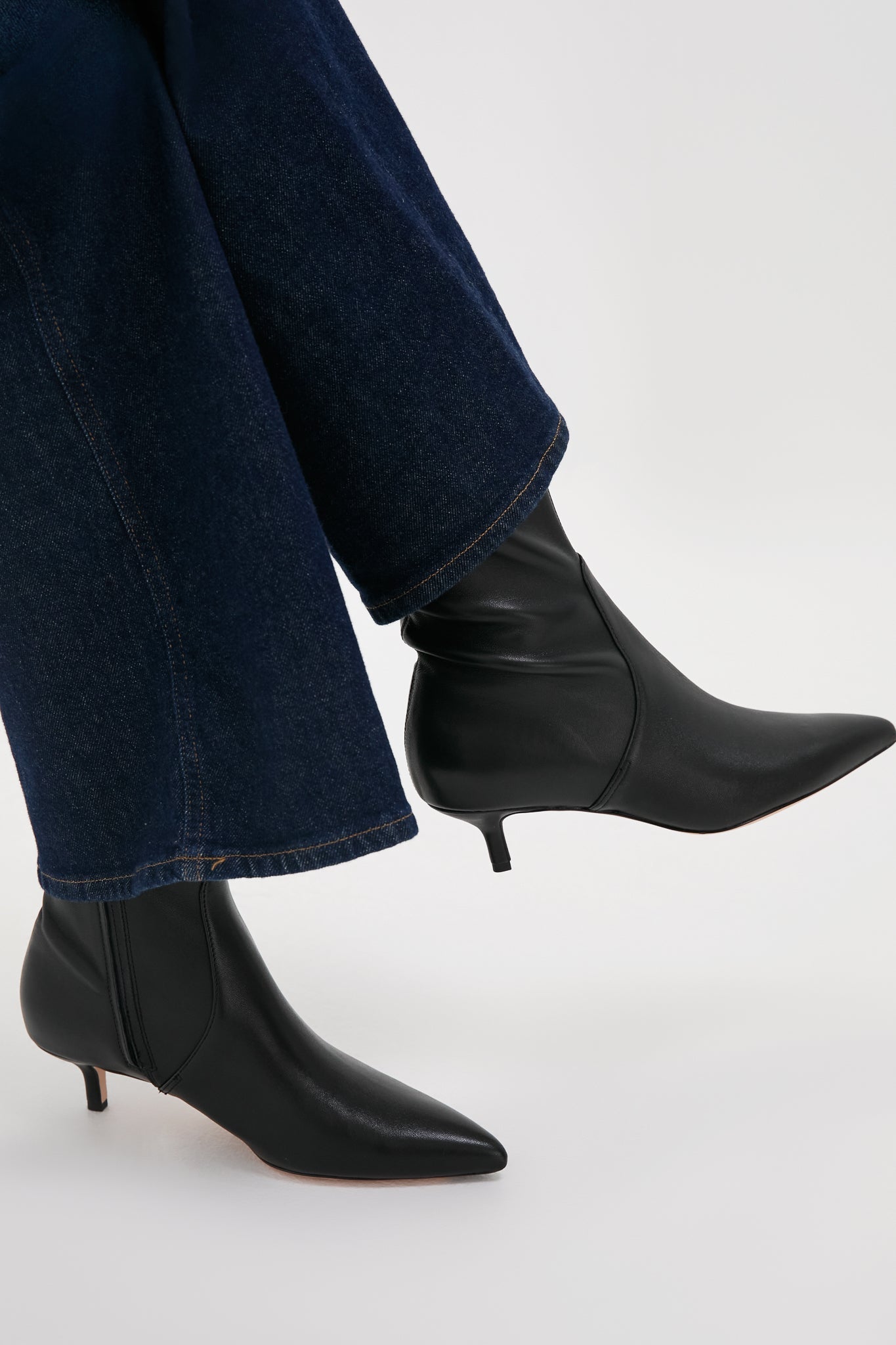 Veronica Beard Black Lisa 45 Stretch Boots