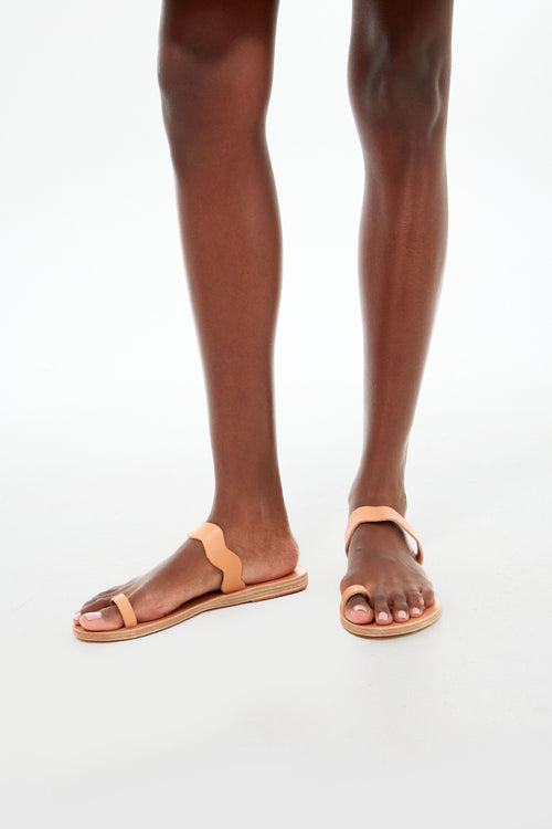 Ancient Greek Sandals Natural Thasos Sandals