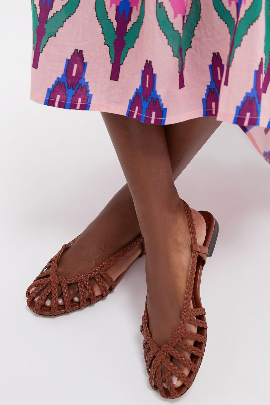  Cognac Anabel Sandals