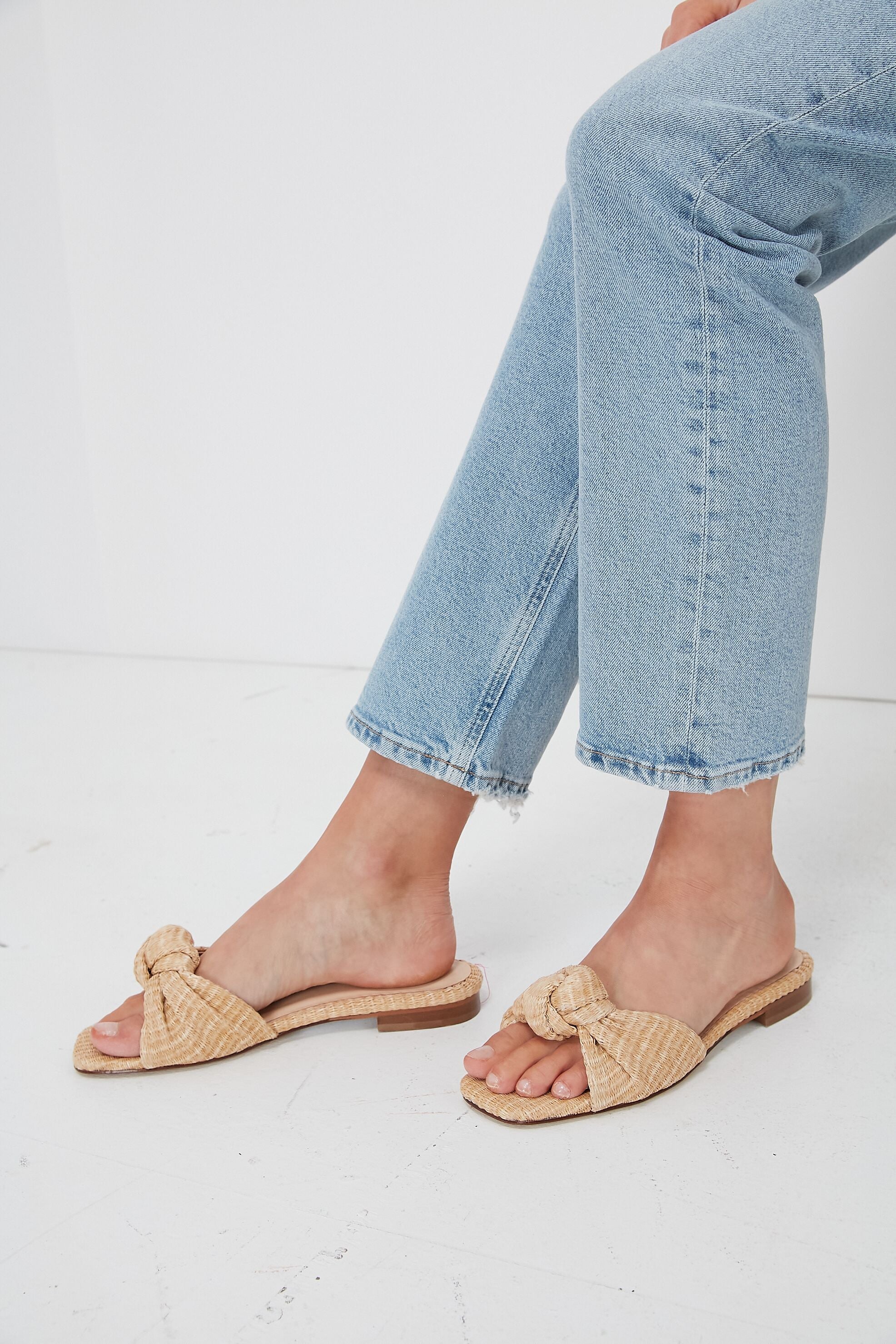  Raffia Brit Sandals