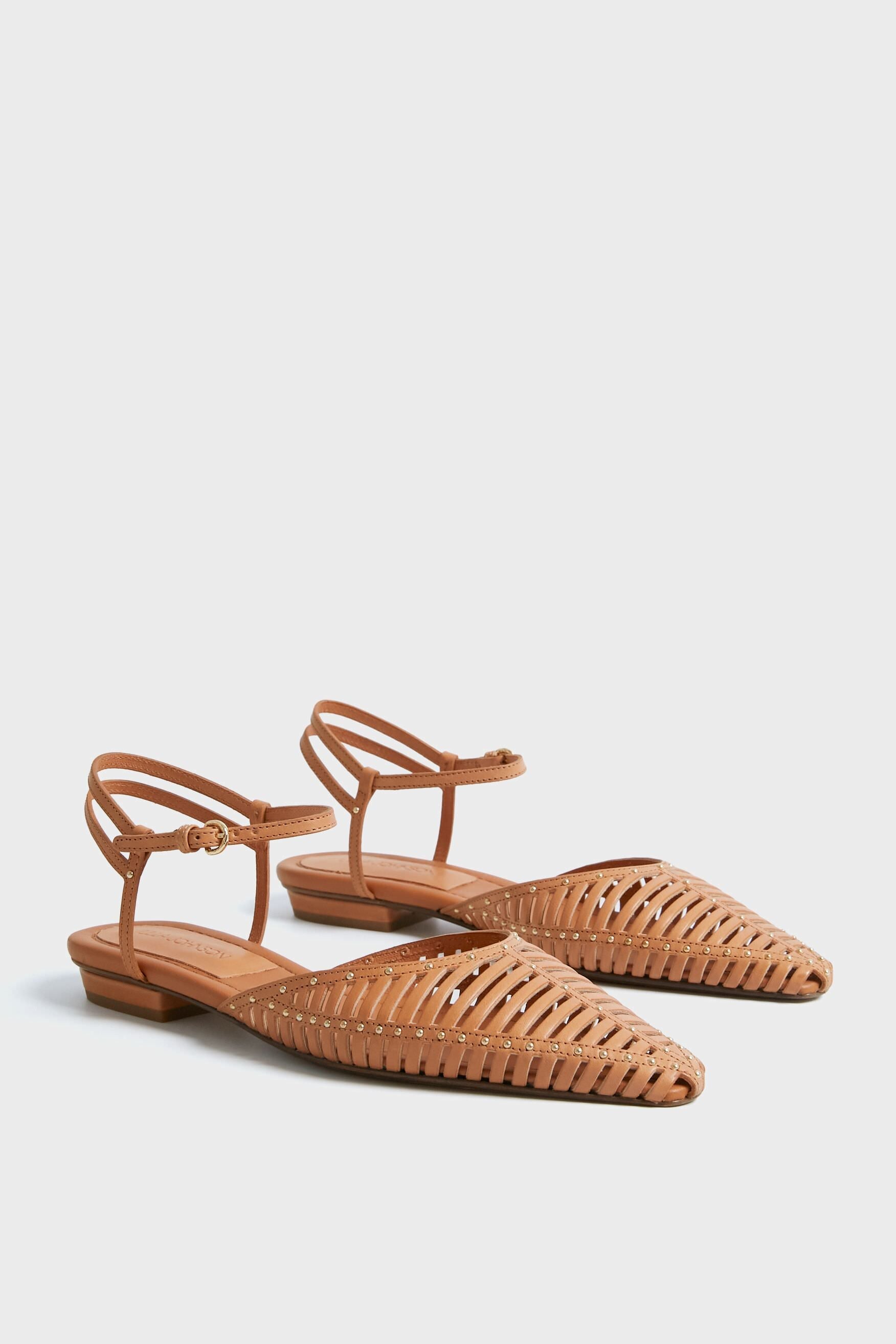 ULLA JOHNSON Rust Cage Flats