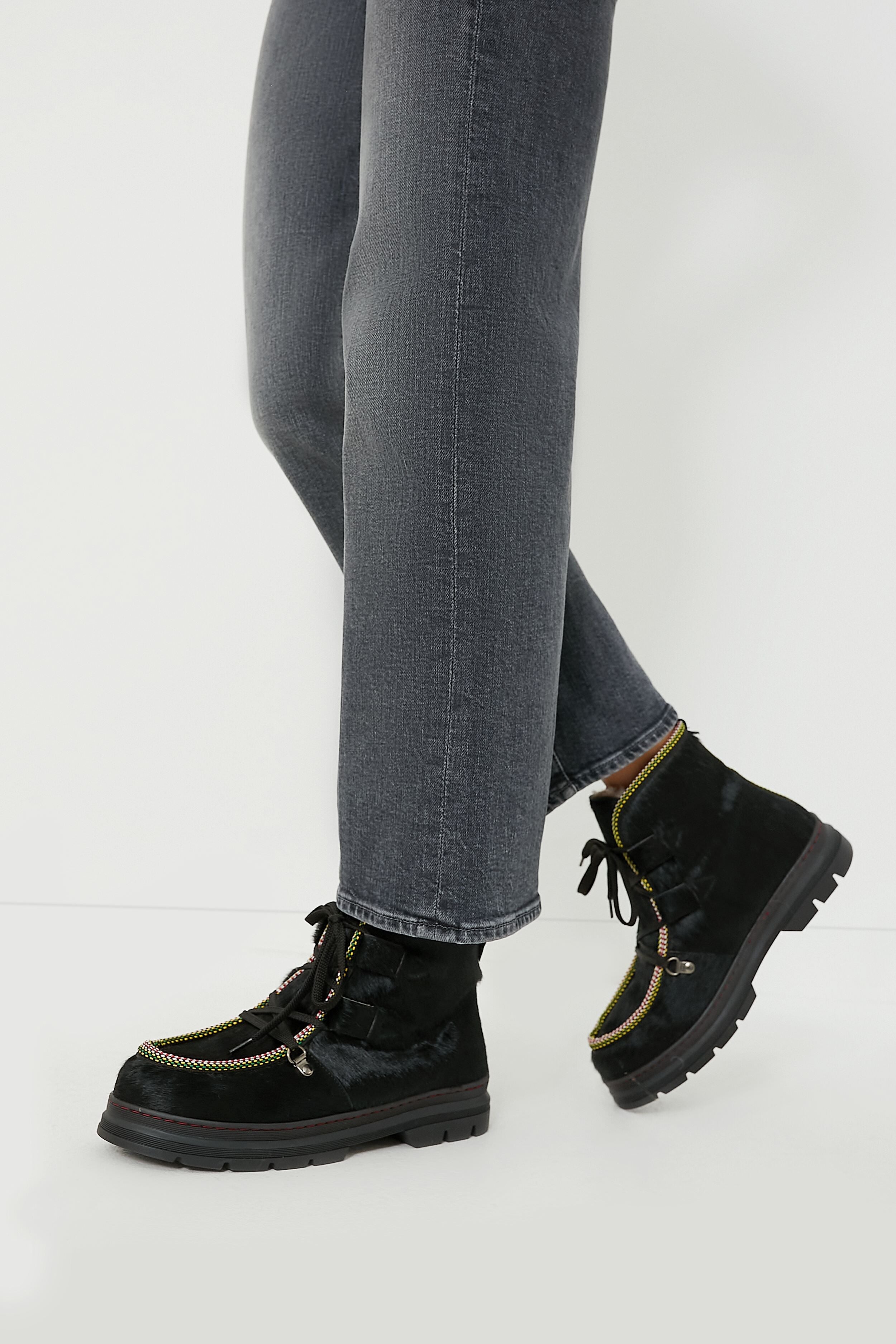  Black Shearling Lined Incredible Pony Boots