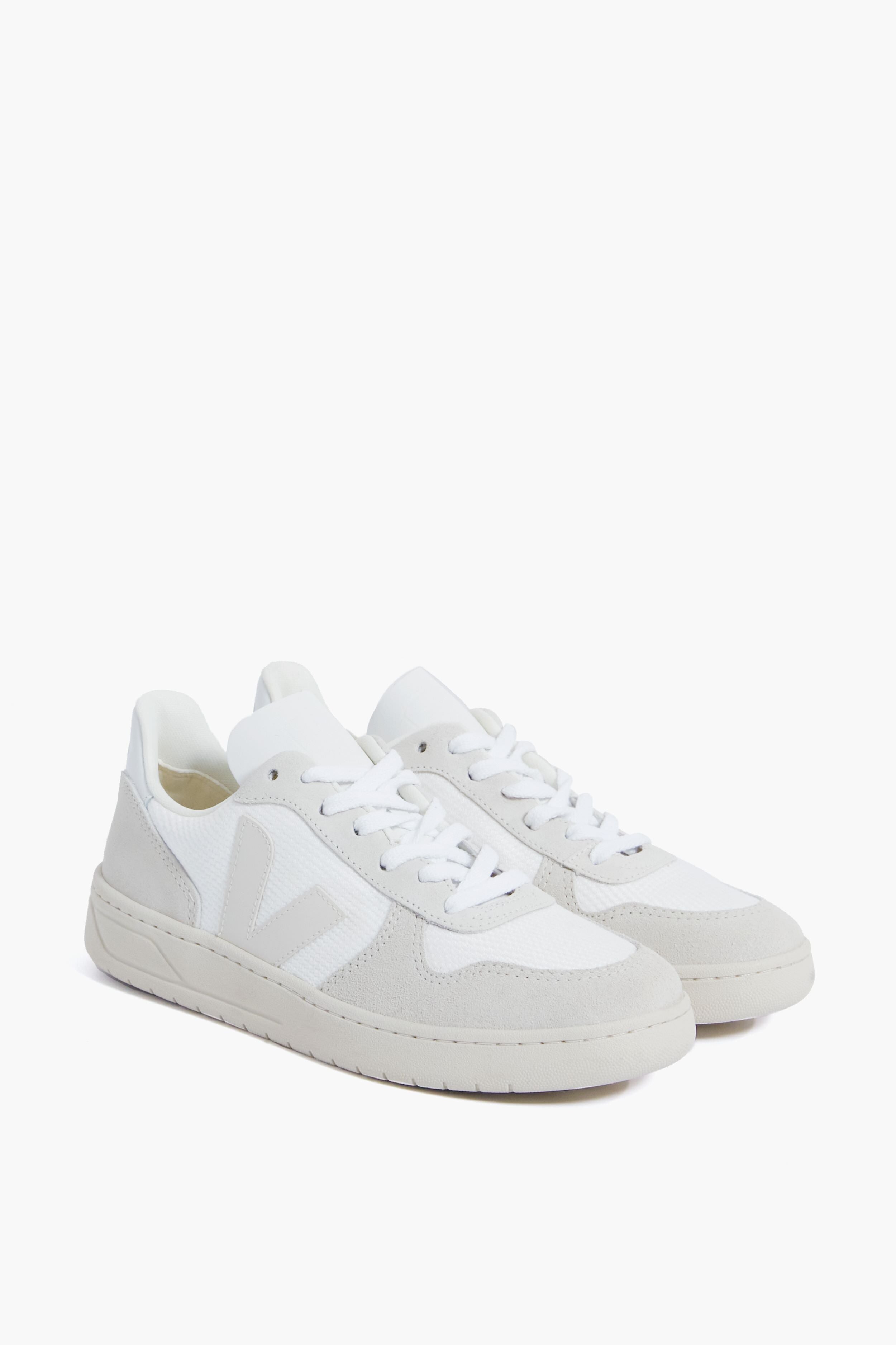 Veja White Natural Pierre V-10 Sneakers