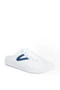 Tretorn Women's White And Navy Easy Nylite Canvas Sneakers