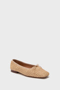 Mansur Gavriel Natural Square Toe Ballerina