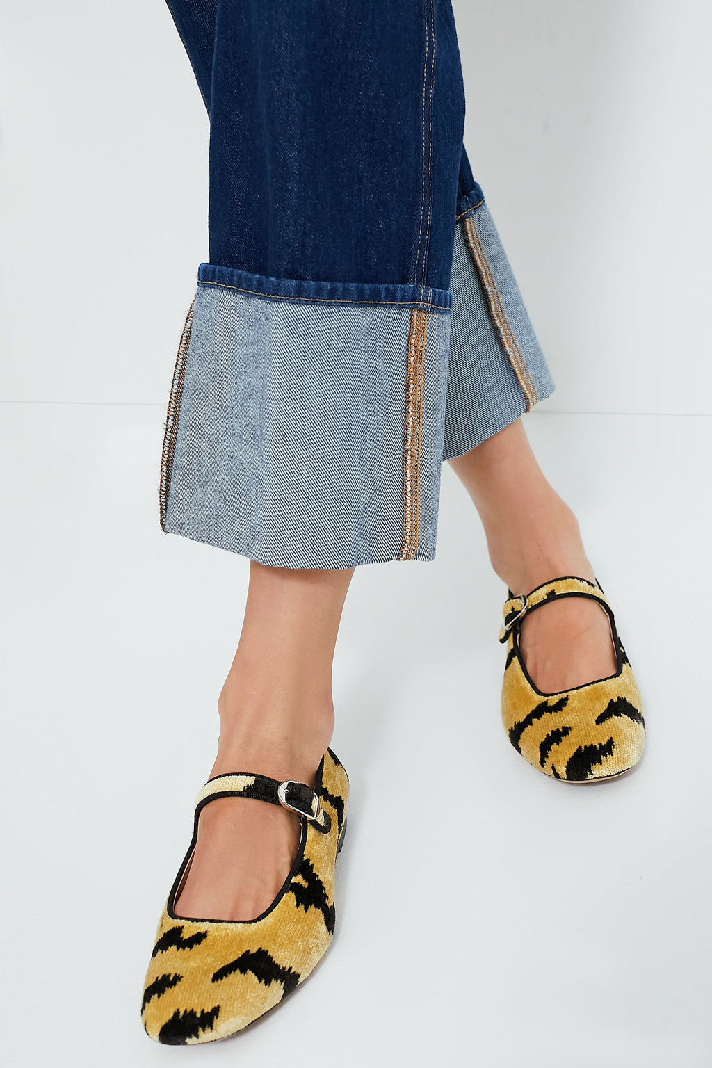  Tiger Classic Velvet Mary Janes