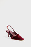  Wine Velvet Ines Heels