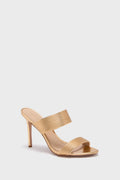 Veronica Beard Pale Gold Asha Mignon Heels