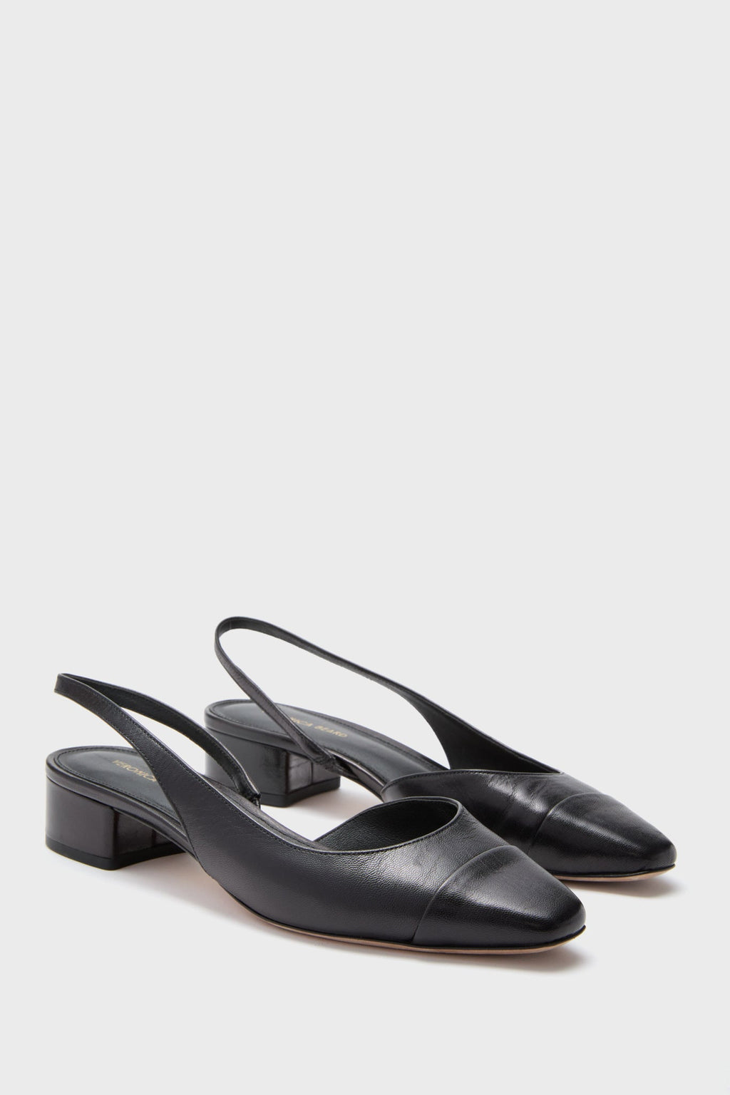 Veronica Beard Black Cecile Sling Back Flats