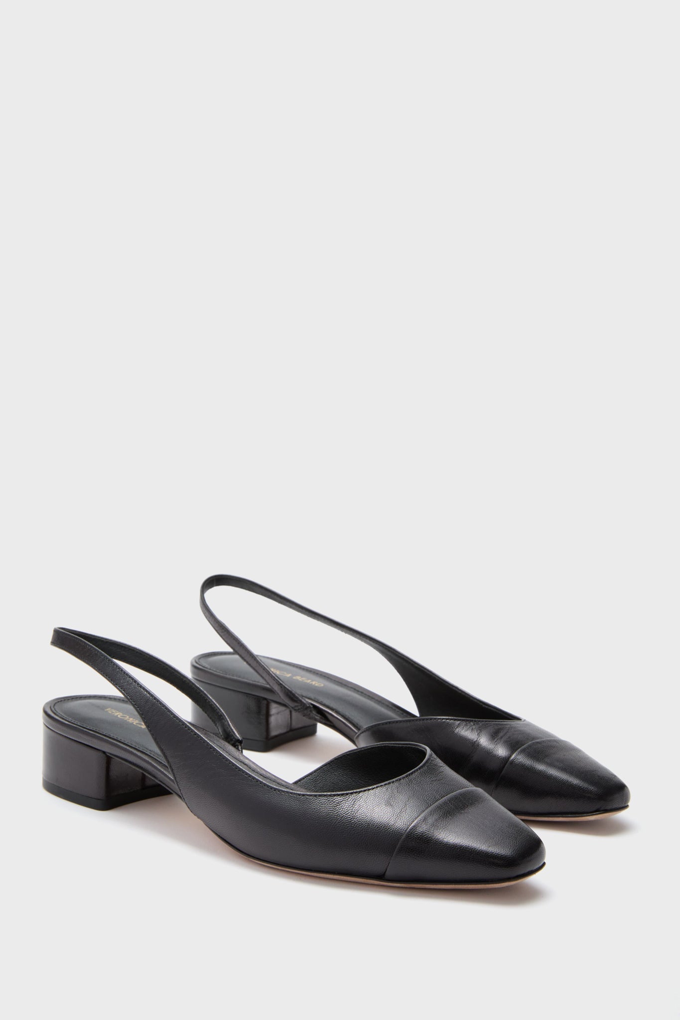 Veronica Beard Black Cecile Sling Back Flats