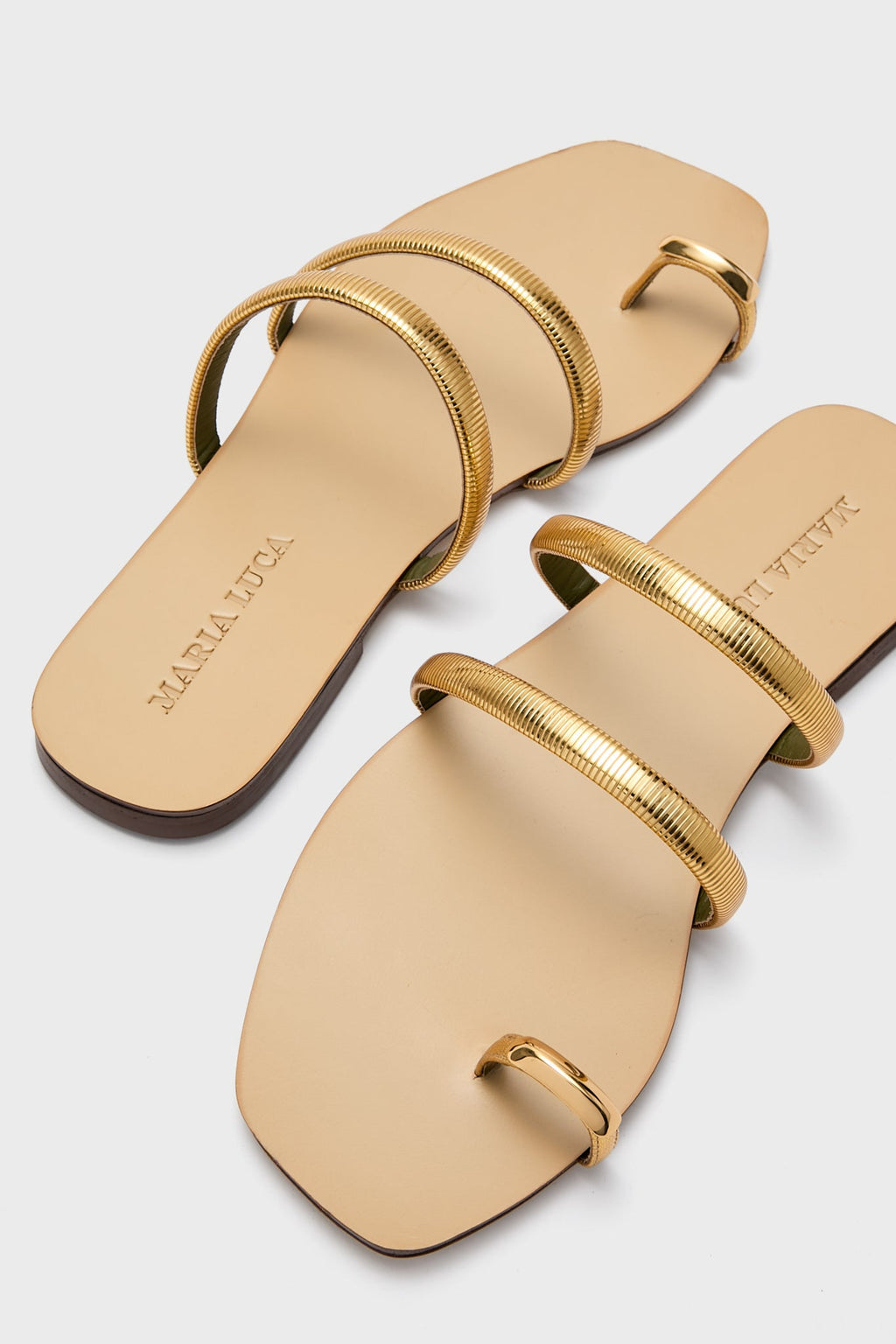 Gold Monica Capri Sandals