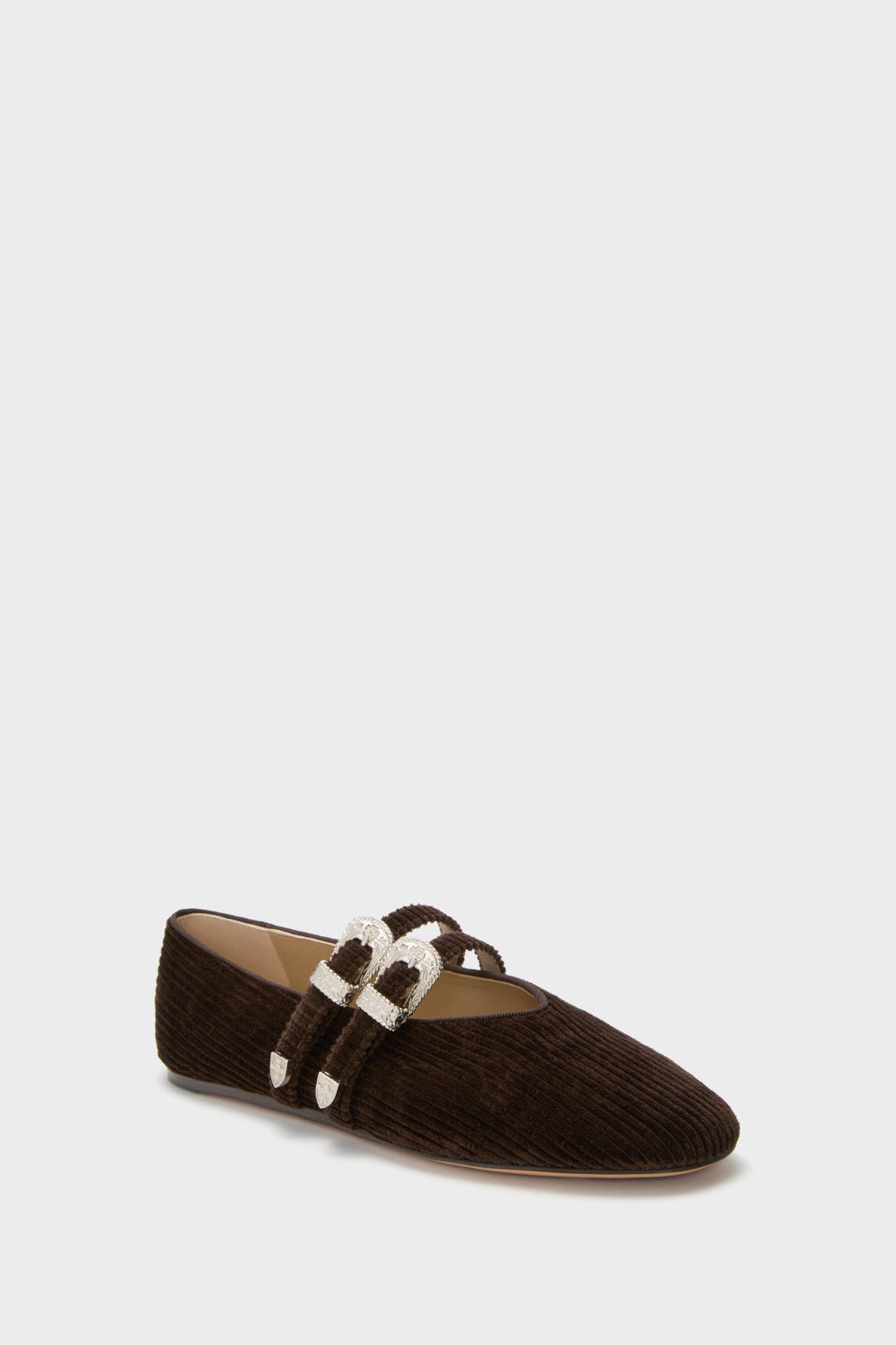  Chocolate Corduroy Claudia Slippers