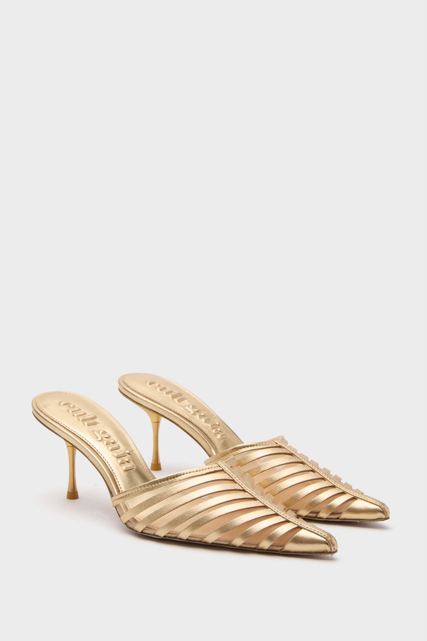 Cult Gaia Brass Viera Mule