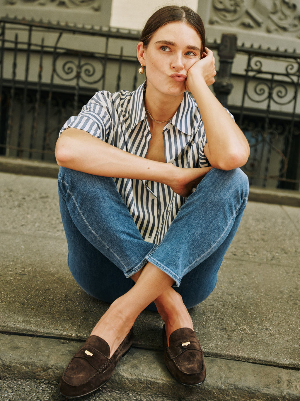 Veronica Beard Espresso Penny Loafers