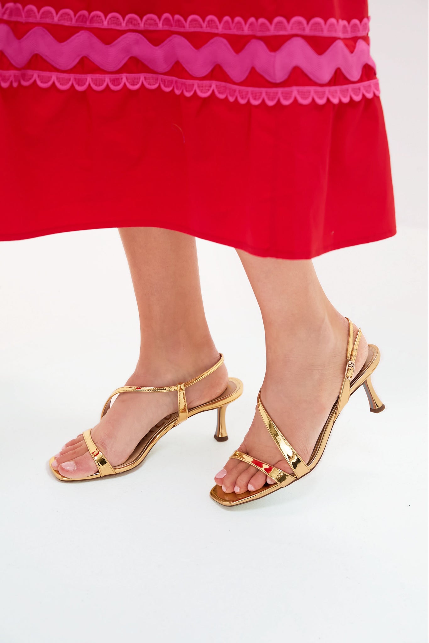 Sam Edelman Amber Gold Prance Heels