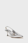  Silver Specchio Ines Pump