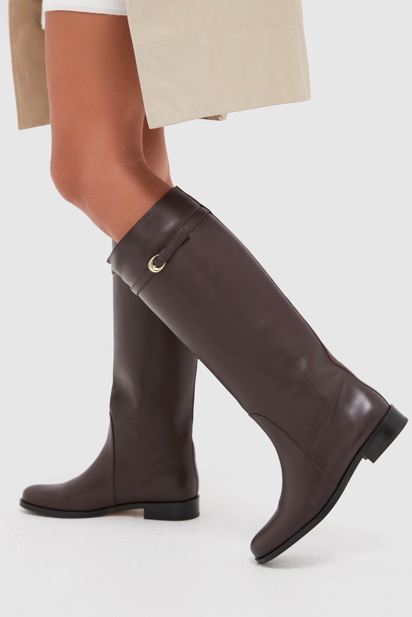 Staud Espresso Harlow Riding Boot