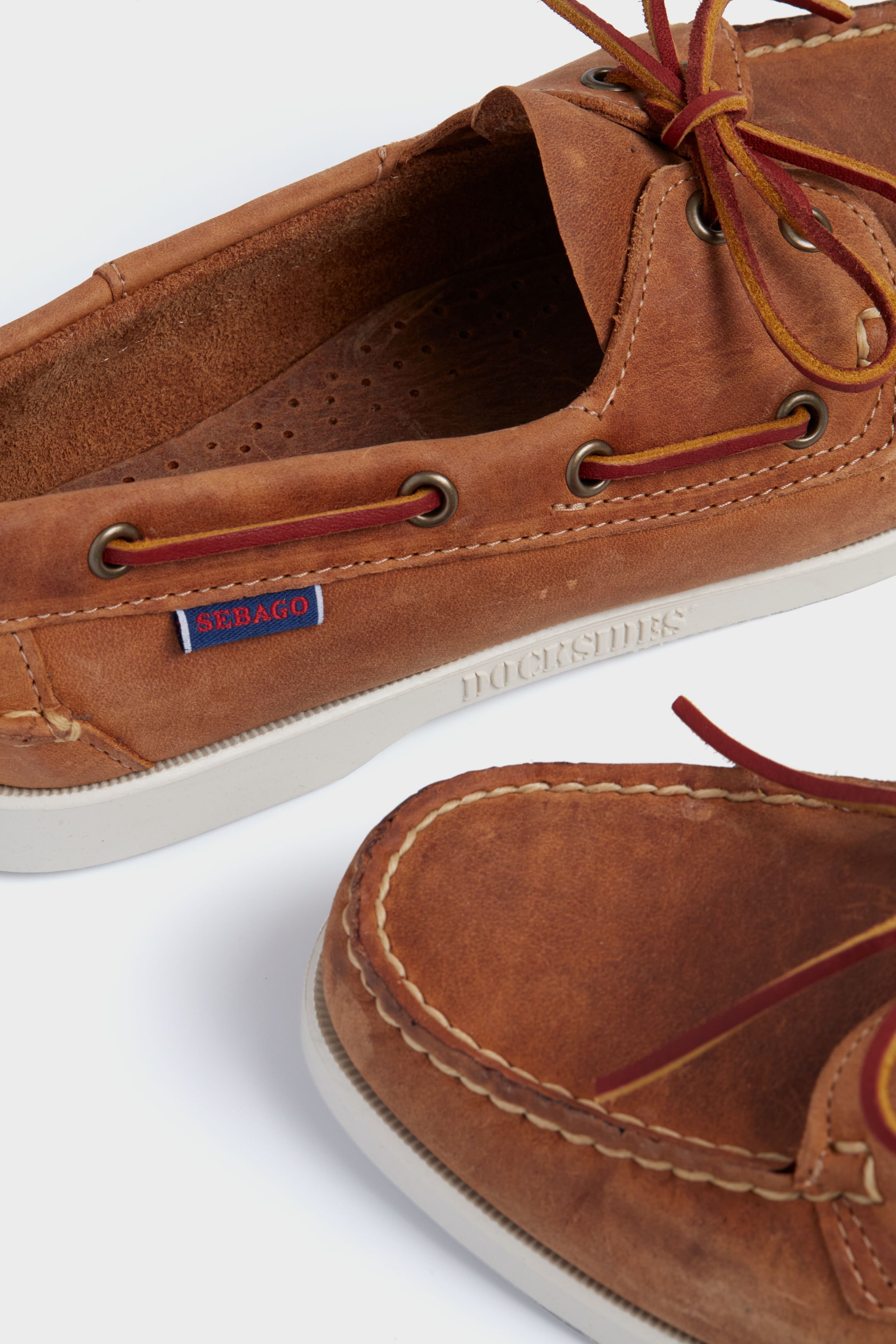 Sebago Brown Tan Portland Crazy Docksides