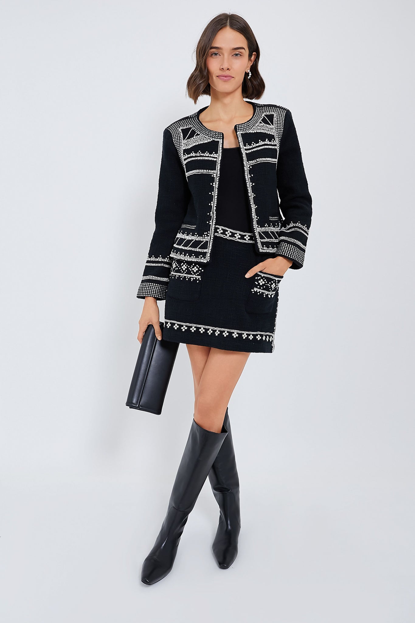 Staud Black Wally Flat Boot
