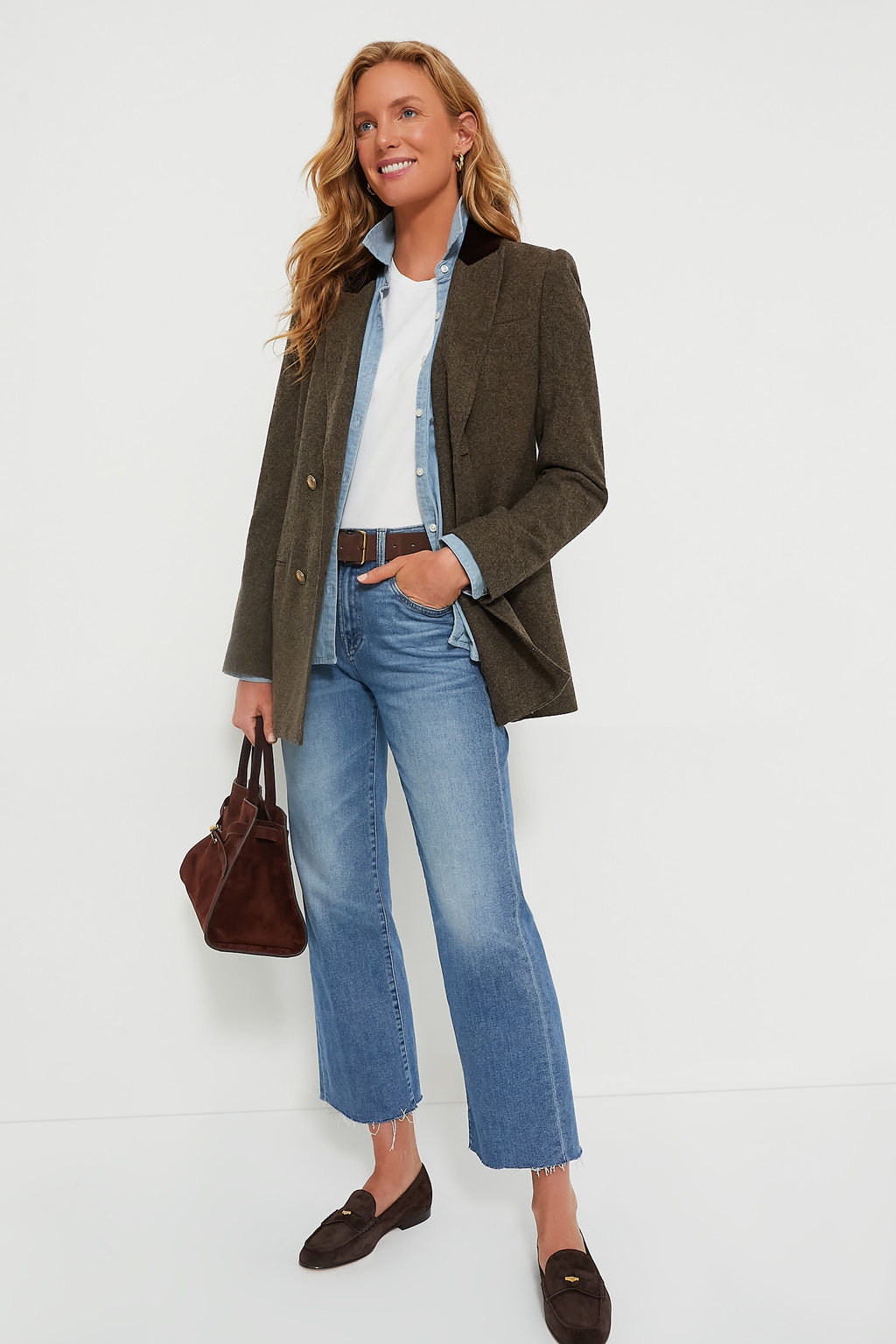 Veronica Beard Espresso Penny Loafers